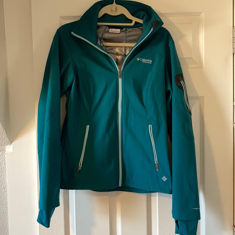 Columbia performance jacket - Teal, Medium